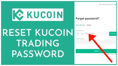 kucoin forgot trading password